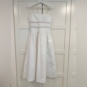 Zara women’s white summer maxi dress Size Small